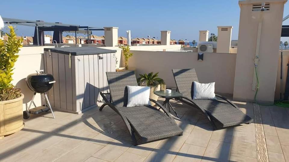 Higuericas Costa 222 Haerlig Takterrass Med Havsutsikt - Pool Och 250M Till Stranden Torre de la Horadada 外观 照片
